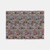 ABCモカ数々のー フリースブランケット (正面(横))