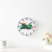 ABCリサイクルごみ収集車 ラウンド壁時計 (ホーム)