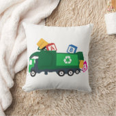 ABCリサイクルごみ車 クッション (ブランケット)