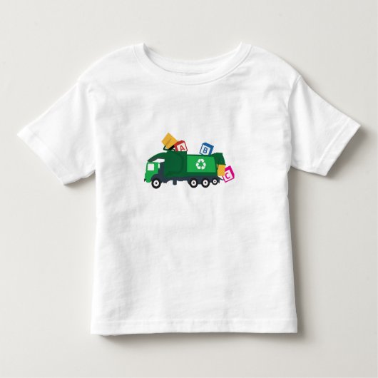 ABCリサイクルごみ車 トドラーTシャツ (正面)