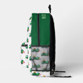 ABCリサイクルゴミートラックパーソナライズされた名 プリントバックパック (右)