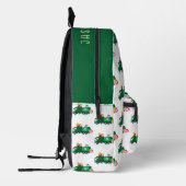 ABCリサイクルゴミートラックパーソナライズされた名 プリントバックパック (左)