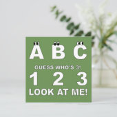 ABCルック誰の3プリント 招待状 (スタンド正面)