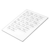 ABCレタリングワークシート ノートパッド (アングル)