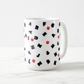 ABCレターサファリアップルの学生キッド新学期 コーヒーマグカップ (正面右)