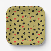 ABCレターサファリアップルの学生キッド新学期 ペーパープレート (正面)