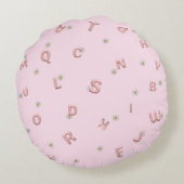 ABCレター花気球新学期 ラウンドクッション (裏面)