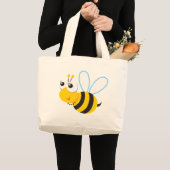 ABC動物のベティの蜂 ラージトートバッグ (正面(商品))