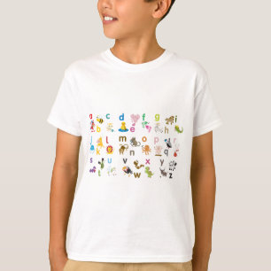 ABC動物のTシャツ Tシャツ