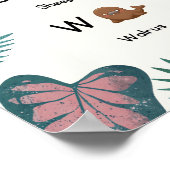 ABC動物園の動物アルファベット教室ポスター ポスター (角)