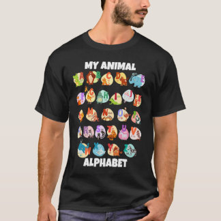 ABC動物識別Z型の動物園 Tシャツ