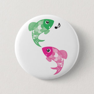ABC動物- Figaro及びFinzyの魚 缶バッジ