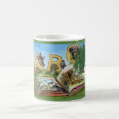 ABC大文字アルファベットテーマ。 コーヒーマグカップ (中央)