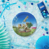 ABC大文字アルファベットテーマ。 ペーパープレート (パーティー)