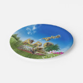 ABC大文字アルファベットテーマ。 ペーパープレート (アングル)