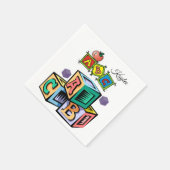 ABC子供用ベビーシャワー紙ナプキンス スタンダードカクテルナプキン (角)