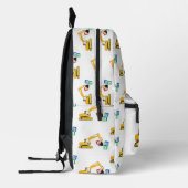 ABC掘削機建築トラックスクール プリントバックパック (左)