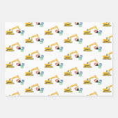 ABC掘削機建築トラック ラッピングペーパーシート (正面2)