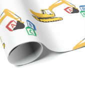 ABC掘削機建築トラック ラッピングペーパー (ロールコーナー)