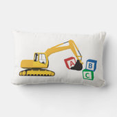 ABC掘削機建築トラック ランバークッション (裏面)