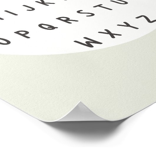 ABC文字。アルファベット。ポスターとプリント ポスター (角)