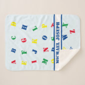 ABC男の赤ちゃんシェルパブランケット シェルパブランケット (正面(横))