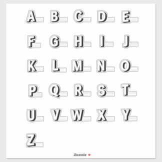 ABC練習のステッカーシート シール