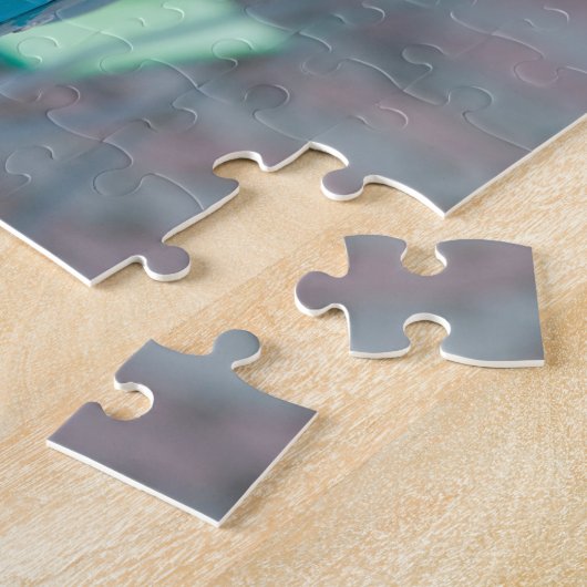 ABC諸島、アルバ、パームビーチ:カラフルカフェ2 ジグソーパズル (側面)