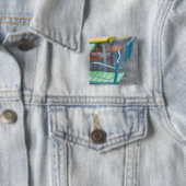 ABC諸島、アルバ、パームビーチ:カラフルカフェ2 缶バッジ (インサイチュ)