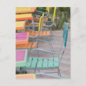 ABC諸島、アルバ、パームビーチ:カラフルカフェ ポストカード (正面)