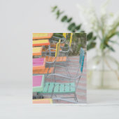 ABC諸島、アルバ、パームビーチ:カラフルカフェ ポストカード (スタンド正面)