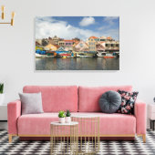 ABC諸島，キュラソー島，ウィレムスタッド島：プンダ島， キャンバスプリント (インサイチュ (リビング))