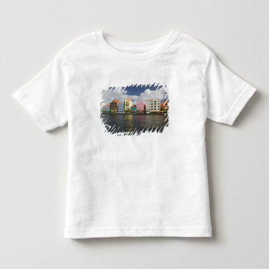 ABC諸島、キュラソー島、ウィレムスタッド：港の正面 トドラーTシャツ (正面)