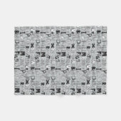 ABC銀 フリースブランケット (正面(横))