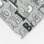 ABC銀 フリースブランケット (角)