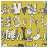 ABC黄 ファブリック (クローズアップ)
