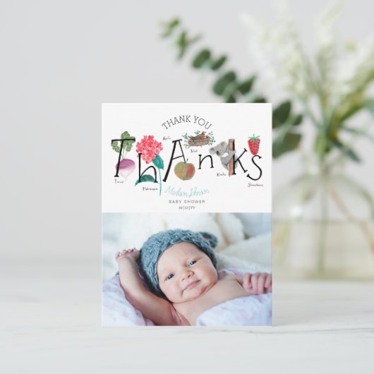 ABC |ありがとうございます |写真はがき ポストカード (スタンド正面)