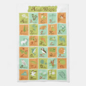 ABC...アラスカ野生生物 キッチンタオル (縦)