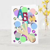 ABC カード (黄色い花)