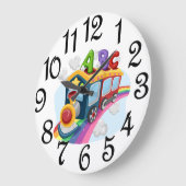 ABC ラージ壁時計 (傾斜)