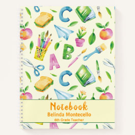 ABC 学校の水彩画 ノートブック