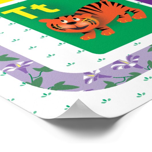 ABC：私の動物文字 ポスター (角)