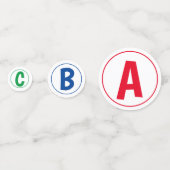 ABC 123パーティー紙吹雪 コンフェッティ (正面)