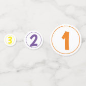 ABC 123パーティー紙吹雪 コンフェッティ (裏面)