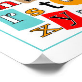 ABC 123子供向けウォールアートデコールポスター ポスター (角)