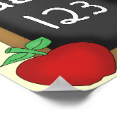 ABC 123 Chalkboard ポスター (角)