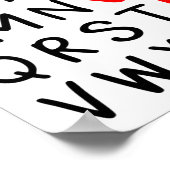 Abc Alphabet I Love You Englieacher Valentines  ポスター (角)