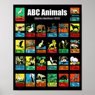 ABC Animals、チャールズ・バックルズ (1923) ポスター