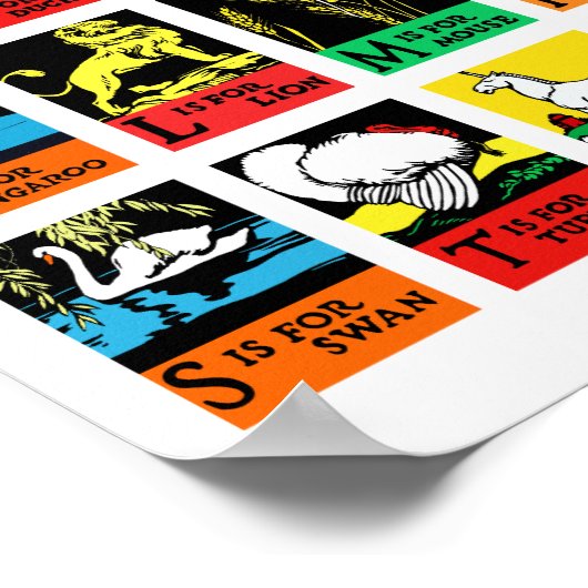 ABC Animals, Charles Buckles (1923) ポスター (角)