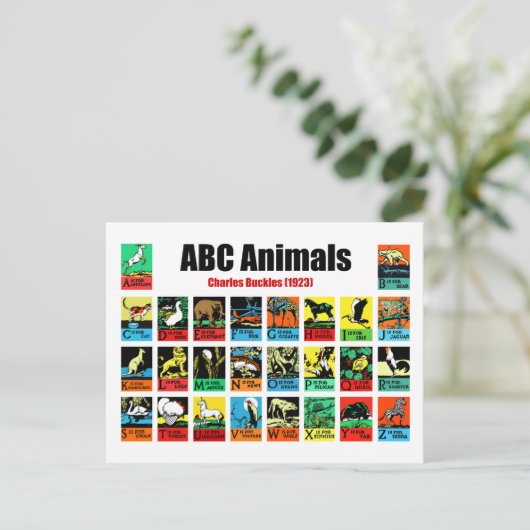 ABC Animals, Charles Buckles (1923) ポストカード (スタンド正面)